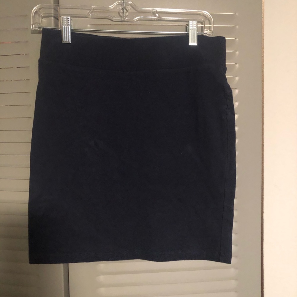 Navy mini skirt